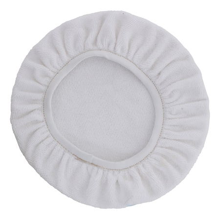 Hti Microfiber Cloth Bonnet - 6": White HT-14MFW
